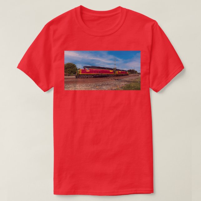 Camiseta Motores del ferrocarril central de Delmarva (Diseño del anverso)