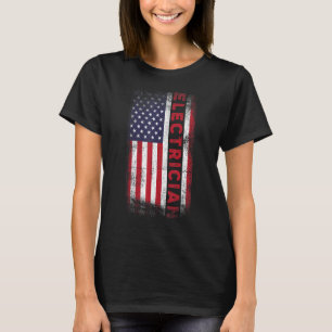 Camiseta Motores electrónicos de bandera de EE.UU. de Patri