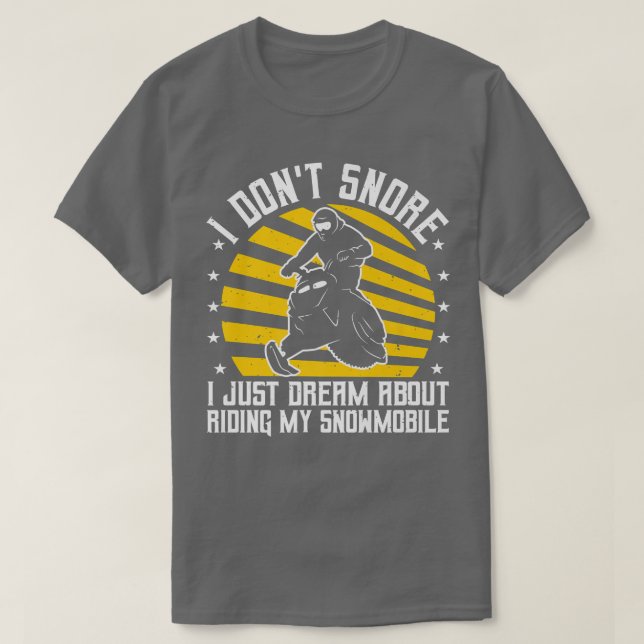 Camiseta Motores Snowmobile Sled, Trail Riding & Skimobile, (Diseño del anverso)