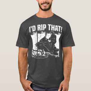 Camiseta Motores Snowmobile Sled, yo me desgarraría de eso