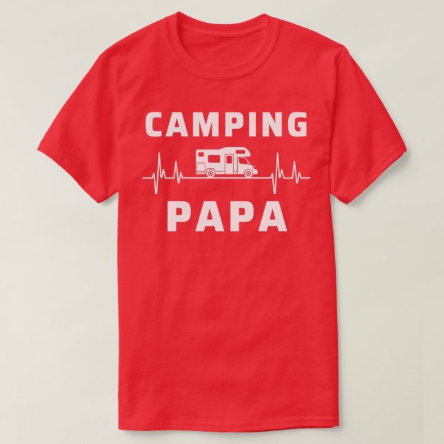 Camiseta Motorhome Camping Papa Camper (Diseño del anverso)