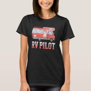 Camiseta Motorhome Camping Retro Caravan Rv Trailer Rv Pilo