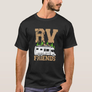 Camiseta Motorhome Rv Camping Camper Rv Amigos
