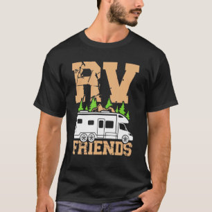 Camiseta Motorhome Rv Camping Camper Rv Amigos 2