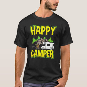 Camiseta Motorhome Rv Camping Happy Camper 3