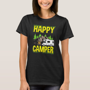 Camiseta Motorhome Rv Camping Happy Camper 3