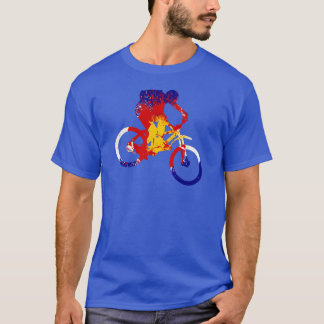 Camiseta Motorista de la montaña de la bandera de Colorado