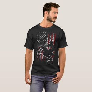 CAMISETA MOTORISTA DE LOS E.E.U.U. DEL MOTOCRÓS