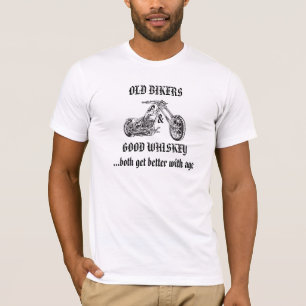 Camiseta MOTORISTAS de Motorcycle..7-OLD y BUEN WHISKY….