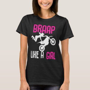 Camiseta Motos de cross para chicas Braap