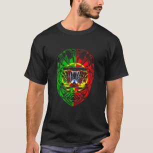 Camiseta Motos en bicicleta de montaña Casco Bandera de Por
