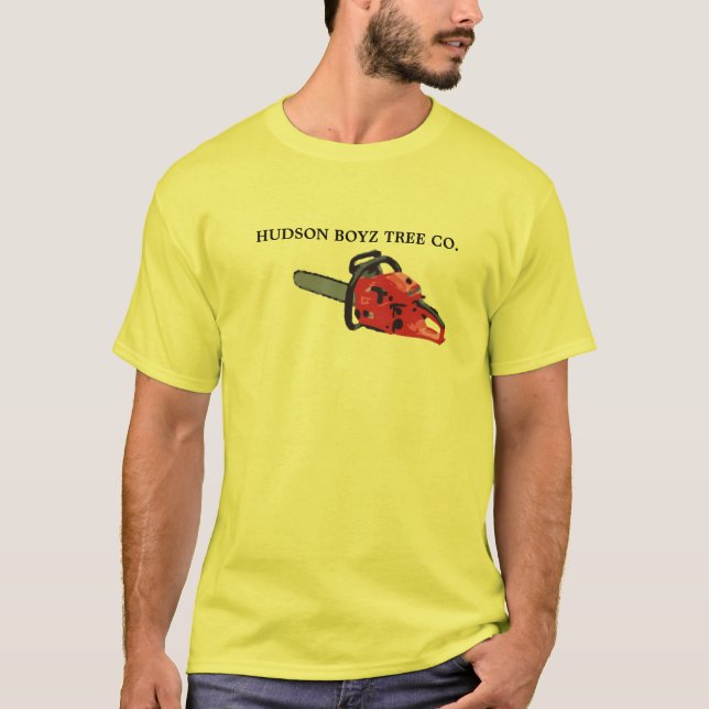 Camiseta Motosierra, ÁRBOL CO. del HUDSON BOYZ (Anverso)