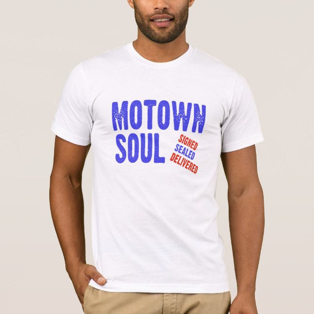 Camiseta Motown Soul Music Firmado Sealed Entregado (Anverso)