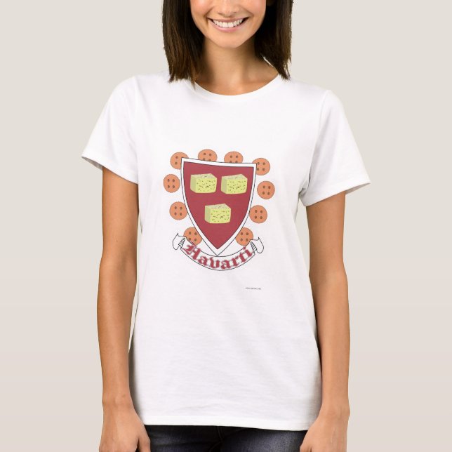 Camiseta Motto estudiantil Cheesy College de la Universidad (Anverso)