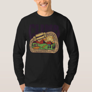 Camiseta Mou de escalada gráfica retro con pepino rocoso