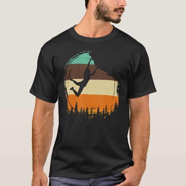 Camiseta Mou de escalada gráfica retro con pepino rocoso (Anverso)