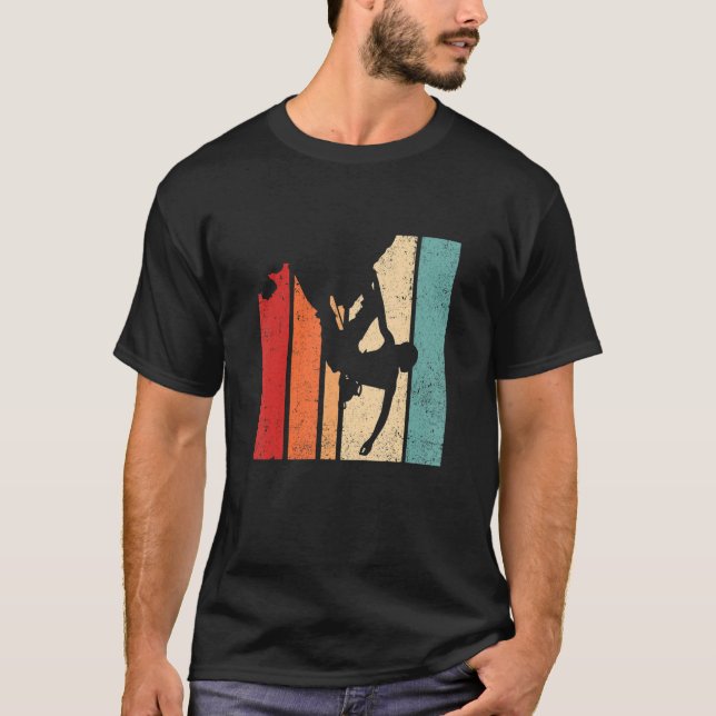 Camiseta Mou de escalada gráfica retro con pepino rocoso (Anverso)