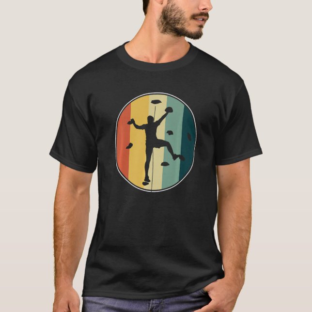 Camiseta Mou de escalada gráfica retro con pepino rocoso (Anverso)