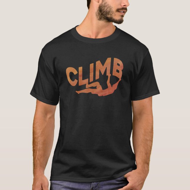 Camiseta Mou de escalada gráfica retro con pepino rocoso (Anverso)
