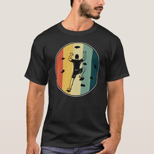 Camiseta Mou de escalada gráfica retro con pepino rocoso (Anverso)