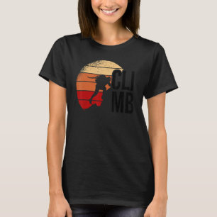 Camiseta Mou de escalada gráfica retro con pepino rocoso