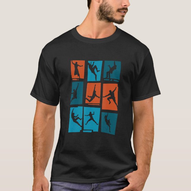 Camiseta Mou de escalada gráfica retro con pepino rocoso (Anverso)