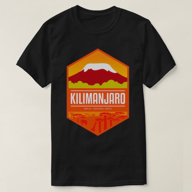 Camiseta Mount Kilimanjaro Tanzania Africa (Diseño del anverso)