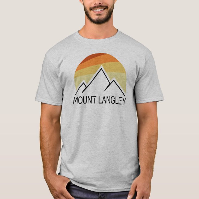 Camiseta Mount Langley California Retro (Anverso)