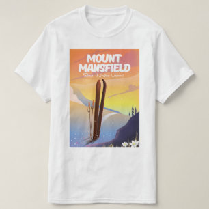 Camiseta Mount Mansfield, Stowe esquí del norte de Vermont