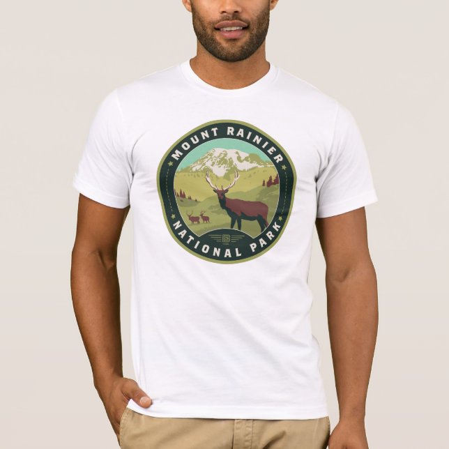 Camiseta Mount Rainier National Park (Anverso)