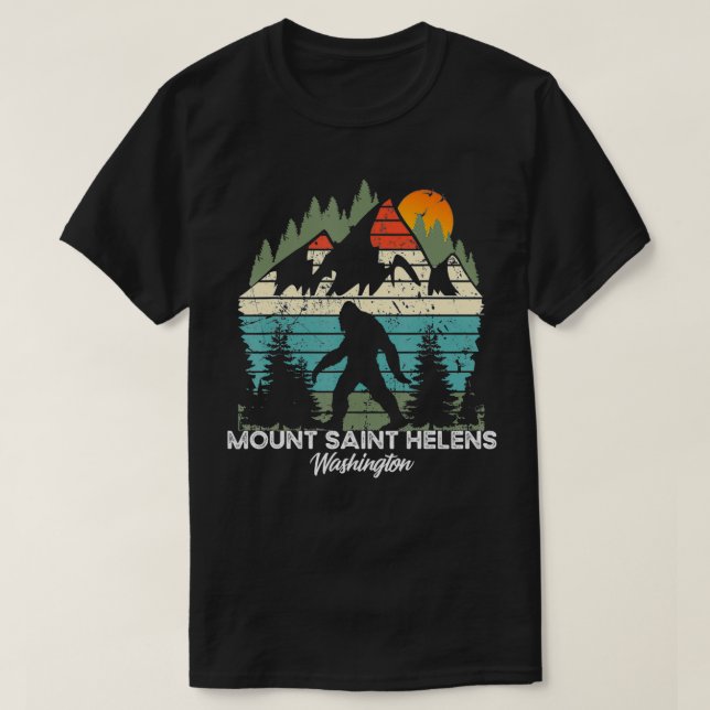 Camiseta Mount Saint Helens Washington National Park Retro  (Diseño del anverso)
