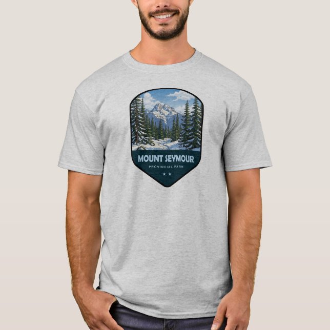 Camiseta Mount Seymour Provincial Park Shield (Anverso)