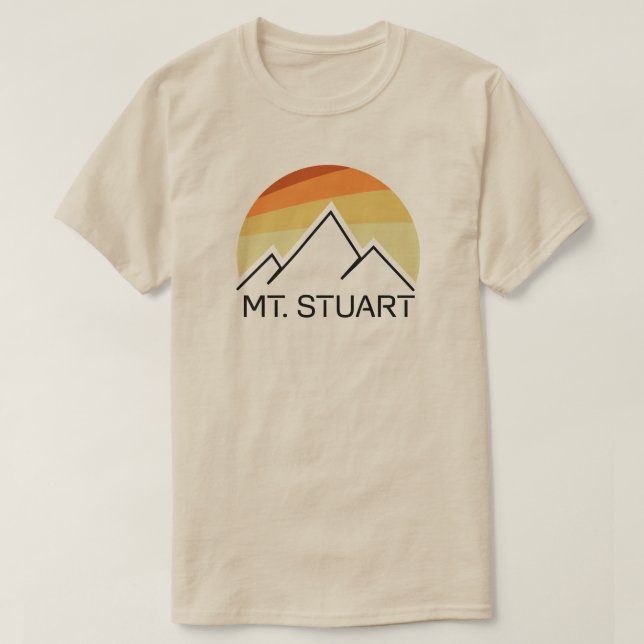 Camiseta Mount Stuart Washington Retro (Diseño del anverso)