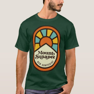 Camiseta Mount Sunapee New Hampshire Retro Sunset