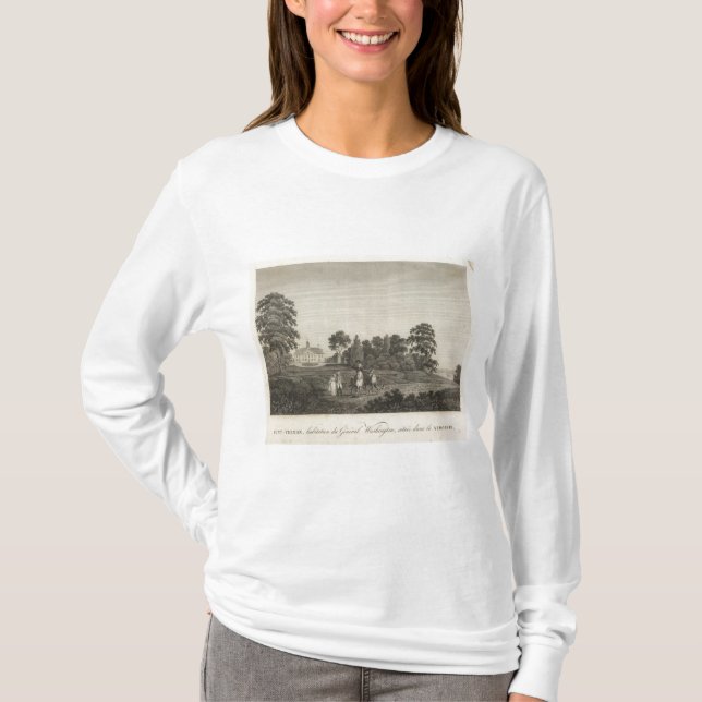 Camiseta Mount Vernon, hogar de general Washington (Anverso)