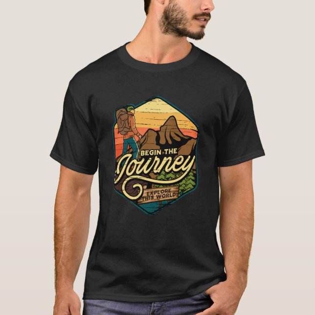Camiseta Mountain and Forest Scene  123 (Anverso)