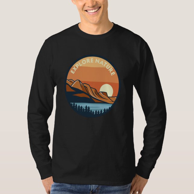 Camiseta Mountain and Forest Scene  125 (Anverso)