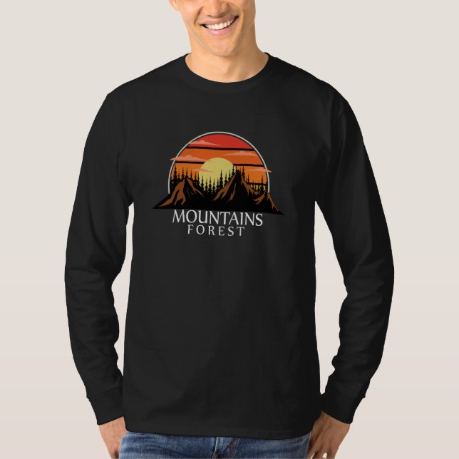 Camiseta Mountain and Forest Scene  137 (Anverso)