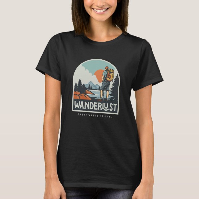 Camiseta Mountain and Forest Scene  58 (Anverso)