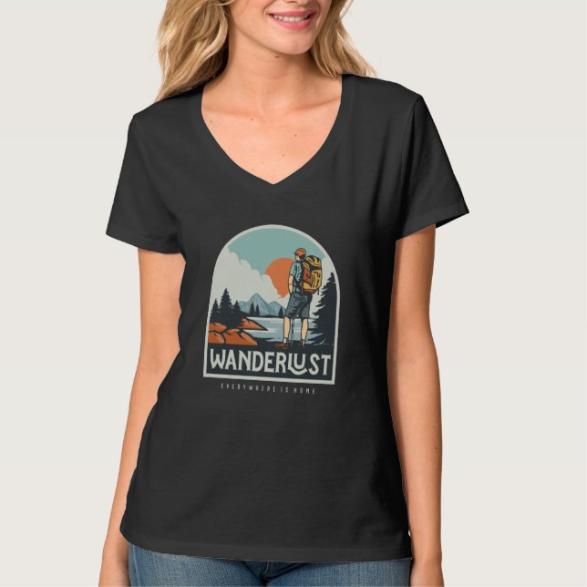 Camiseta Mountain and Forest Scene  58 (Anverso)