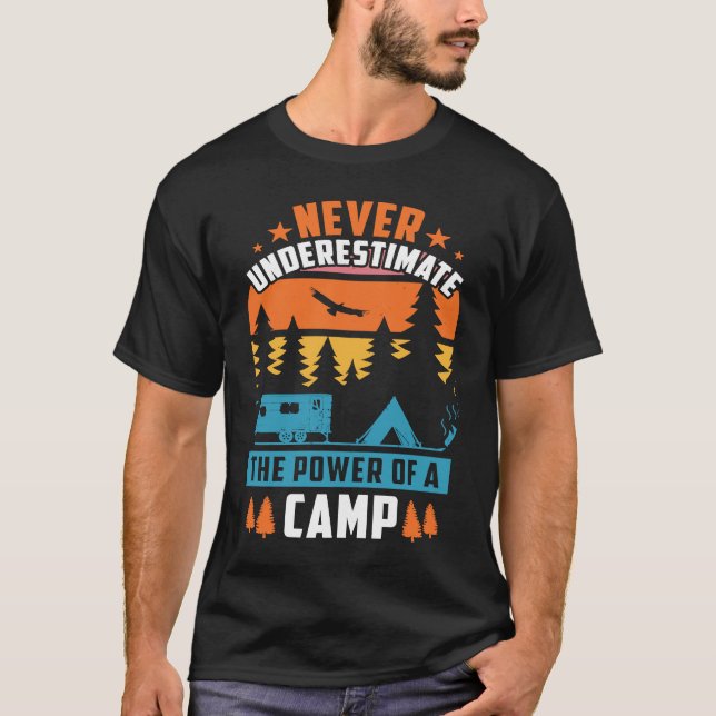Camiseta Mountain and Forest Scene Silhouette  21 (Anverso)