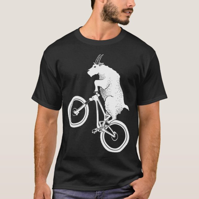 Camiseta Mountain Bike Goat Funny Bicycle Day For Goat Love (Anverso)