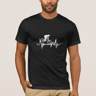Camiseta Mountain Bike    HeartbeatCool Para Los Amantes De