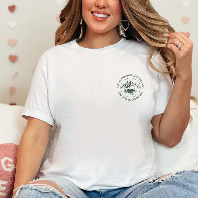 Camiseta Mountain Camping Weekend Bachelorette (Subido por el creador)