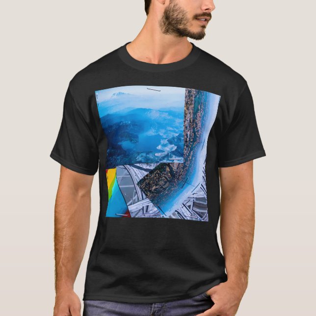 Camiseta Mountain City Collage Long (Anverso)
