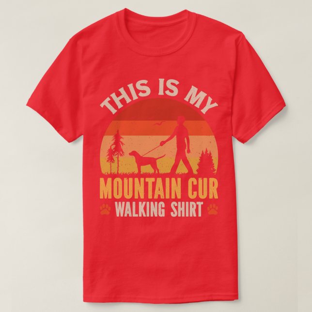 Camiseta Mountain Cur Walking (Diseño del anverso)