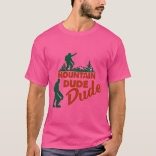 Camiseta Mountain Dude Bigfoot Senking Adventure T-Shirt - 