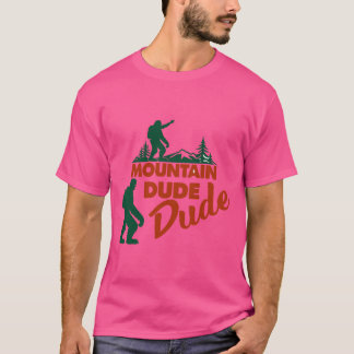 Camiseta Mountain Dude Bigfoot Senking Adventure T-Shirt - 