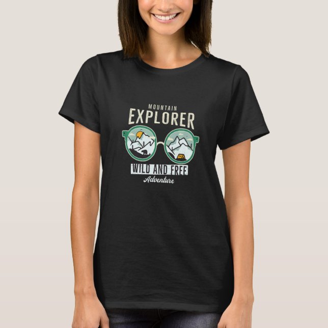 Camiseta Mountain Explorer Cool Camper (Anverso)