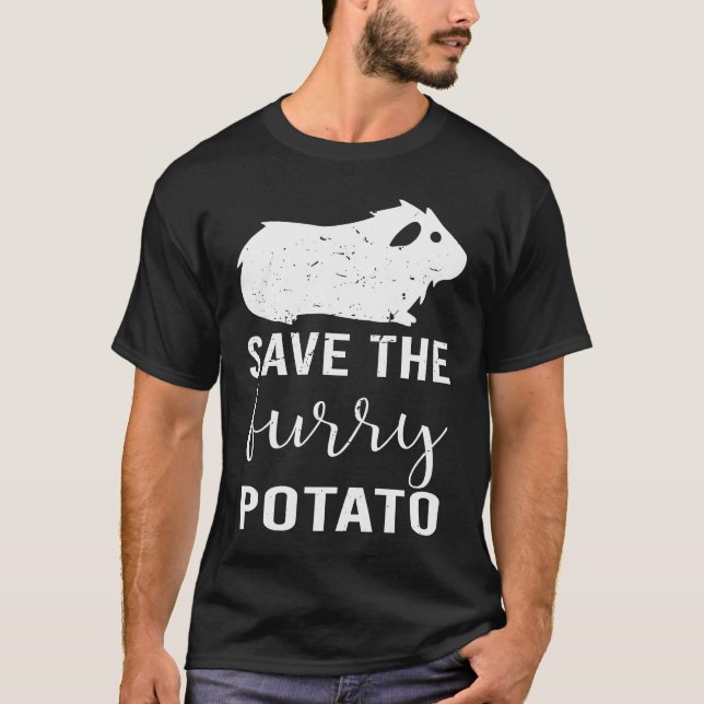 Camiseta Mountain Guinea Pig Save The Furry Potato (Anverso)
